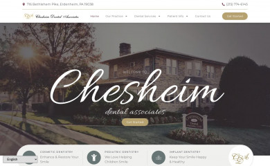 chesheim-dental.com screenshot