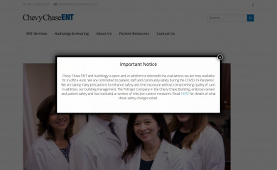 chevychaseent.com screenshot