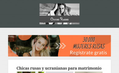 chicasrusas.org screenshot