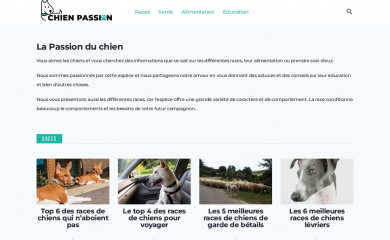 chien-passion.be screenshot