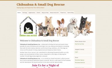 chihuahua-smalldogrescue.org screenshot