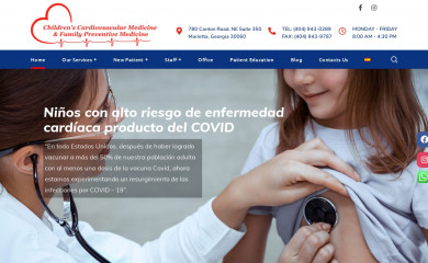 childrenscvm.com screenshot