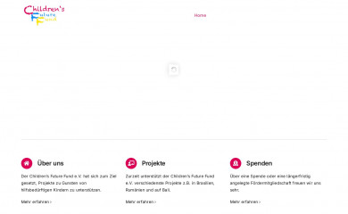 childrensfuturefund.de screenshot