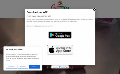 chillibitesindian.com.au screenshot