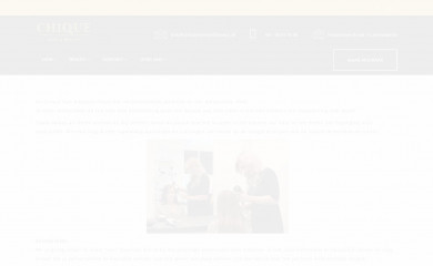 chiquehairandbeauty.nl screenshot