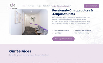 chiromotion.co.nz screenshot