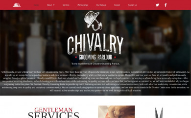 chivalrygroomingparlour.com screenshot