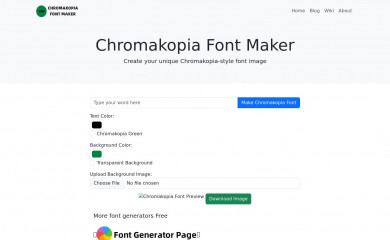 chromakopiafont.org screenshot