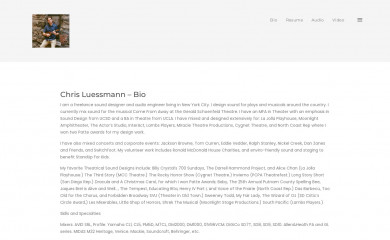 chrisluessmann.com screenshot