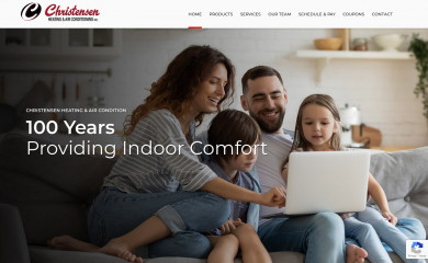christensenheating.com screenshot