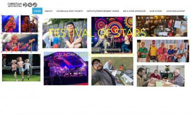 christianartsfestival.org screenshot