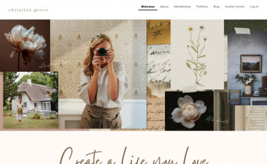 christinagreve.com screenshot