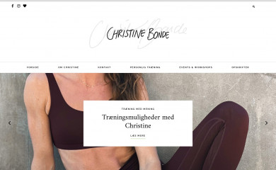 christinebonde.dk screenshot