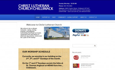christlutheranchilliwack.com screenshot