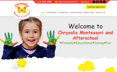 chrysaliscastleknock.ie screenshot