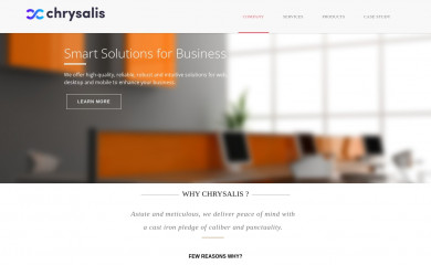 chrysalissoft.com screenshot