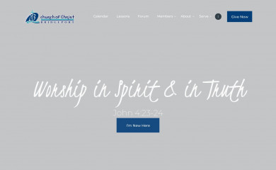 churchofchristbpt.com screenshot