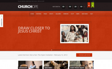 http://churchope.themoholics.com/ screenshot