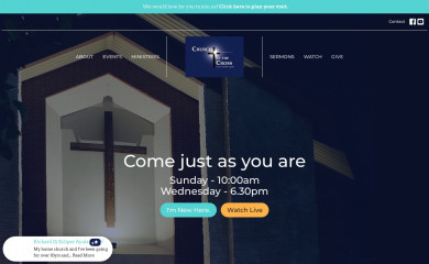 churchatthecrosshouston.org screenshot