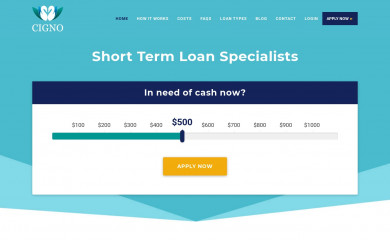 cignoloans.com.au screenshot