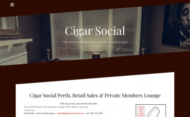 cigarsocial.com.au screenshot