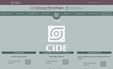 cide.edu screenshot