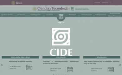 cide.edu screenshot