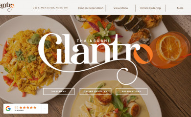 cilantrothai.com screenshot