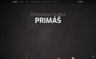 cimbalovahudbaprimas.sk screenshot