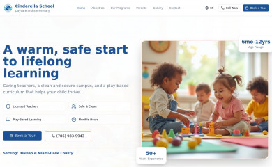 cinderellaschool.com screenshot