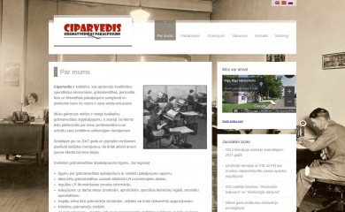 ciparvedis.lv screenshot