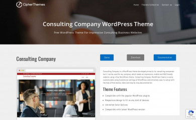 https://cipherthemes.com/wordpress-themes/consulting-company screenshot