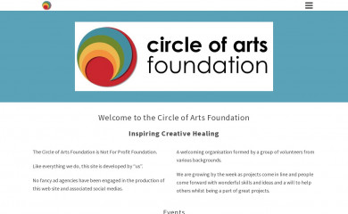 circleofartsfoundation.org.au screenshot