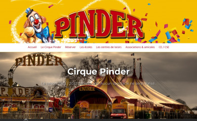 cirquepinder.com screenshot