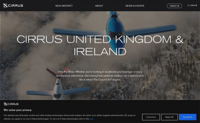 cirrusaircraft.co.uk screenshot