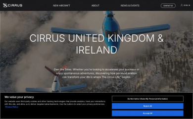 cirrusaircraft.co.uk screenshot