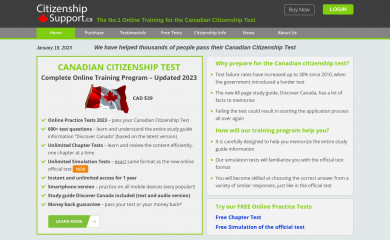 citizenshipsupport.ca screenshot