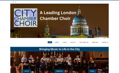 citychamberchoir.org.uk screenshot