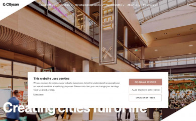 https://www.citycon.com/ screenshot