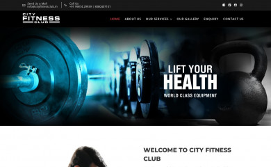 cityfitnessclub.in screenshot