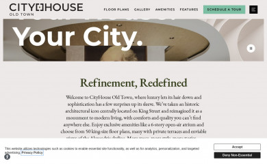 cityhouseoldtown.com screenshot