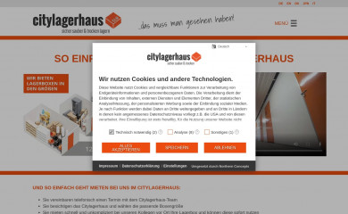 citylagerhaus.de screenshot