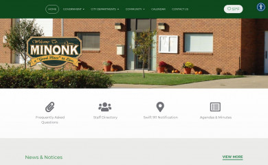 cityofminonk.com screenshot