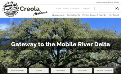 cityofcreola.org screenshot