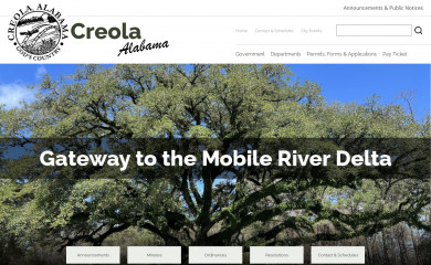 cityofcreola.org screenshot