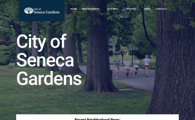 cityofsenecagardens.com screenshot