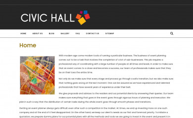 civichall.com.au screenshot