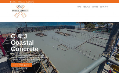 cjcoastalconcrete.com screenshot
