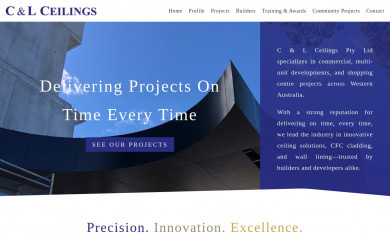 clceilings.com.au screenshot