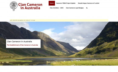 clan-cameron.org.au screenshot